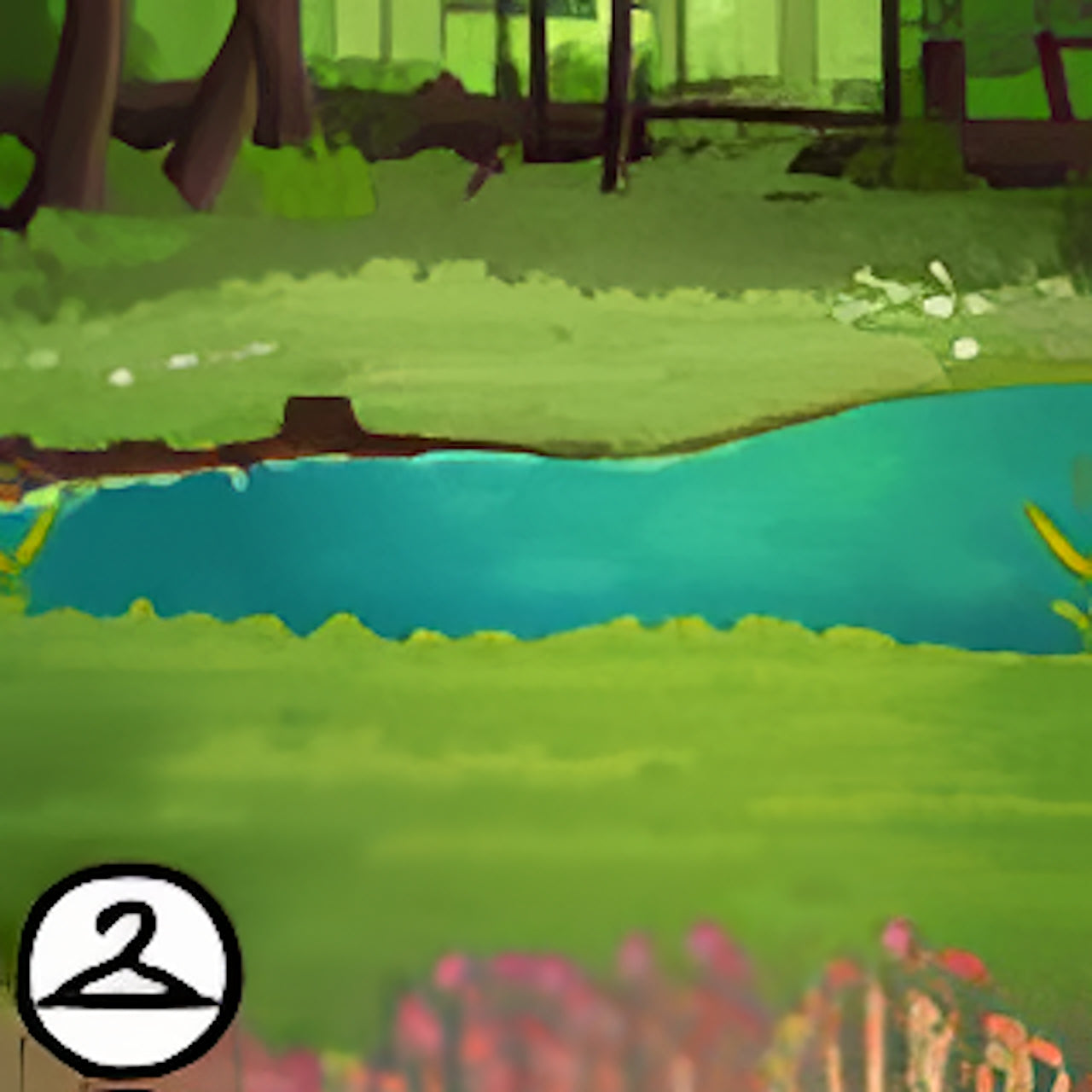 Serene River Background