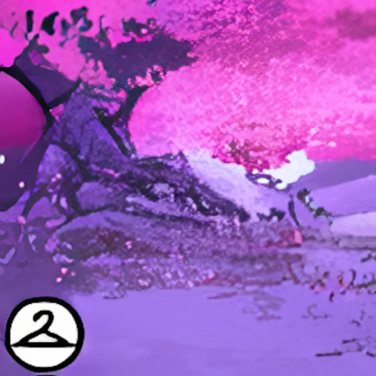 Dyeworks Void Purple: Grand Oak Tree Background