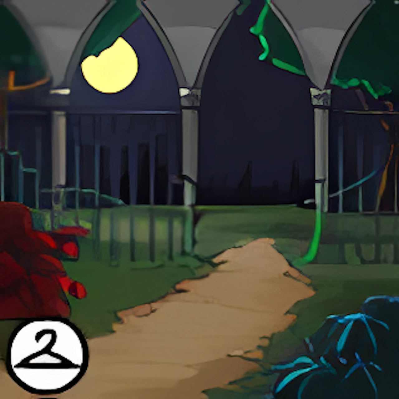 Gothic Garden Background