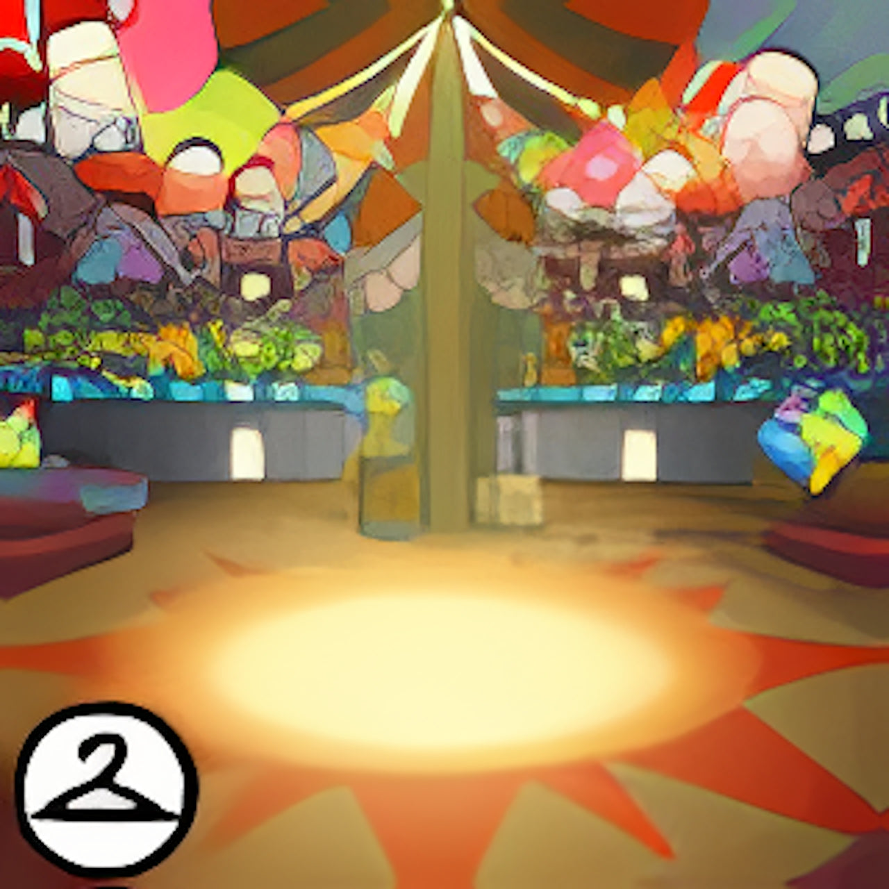 Inside Circus Tent Background
