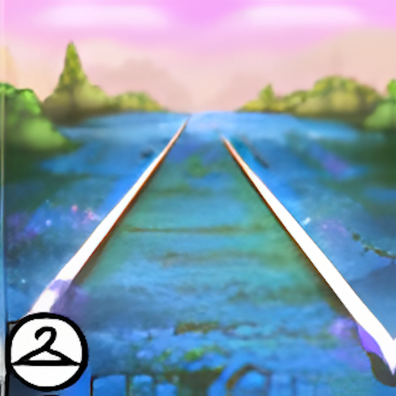 Premium Collectible: Overgrown Tracks Background