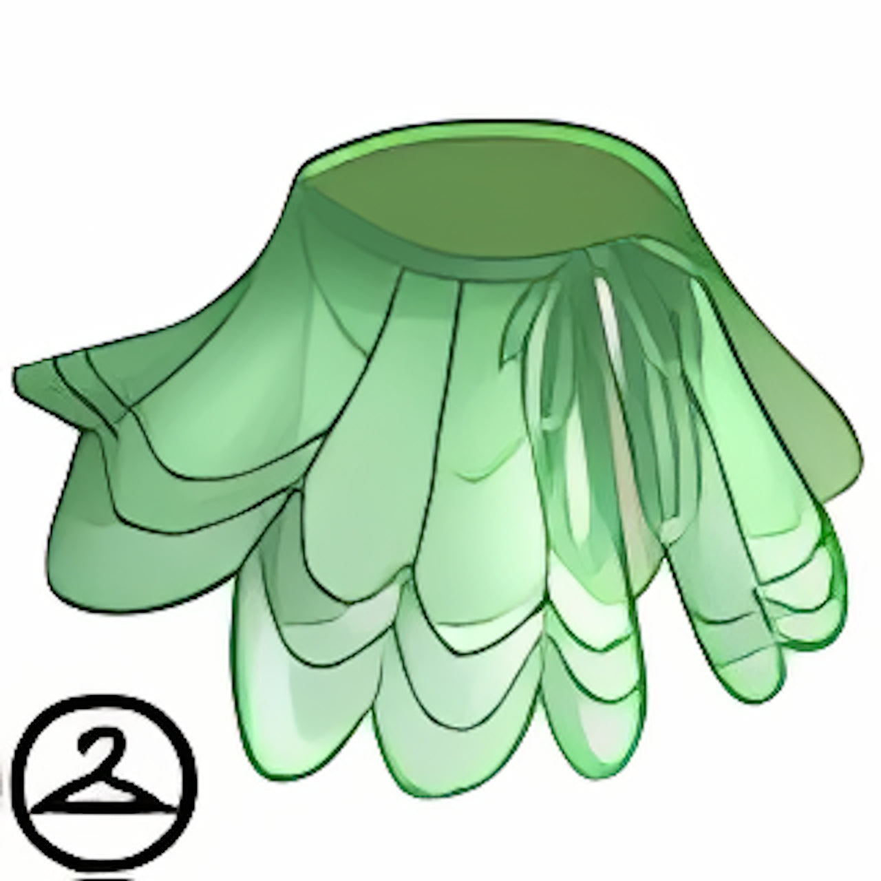 Dyeworks Mint: Flowing Ombre Cape