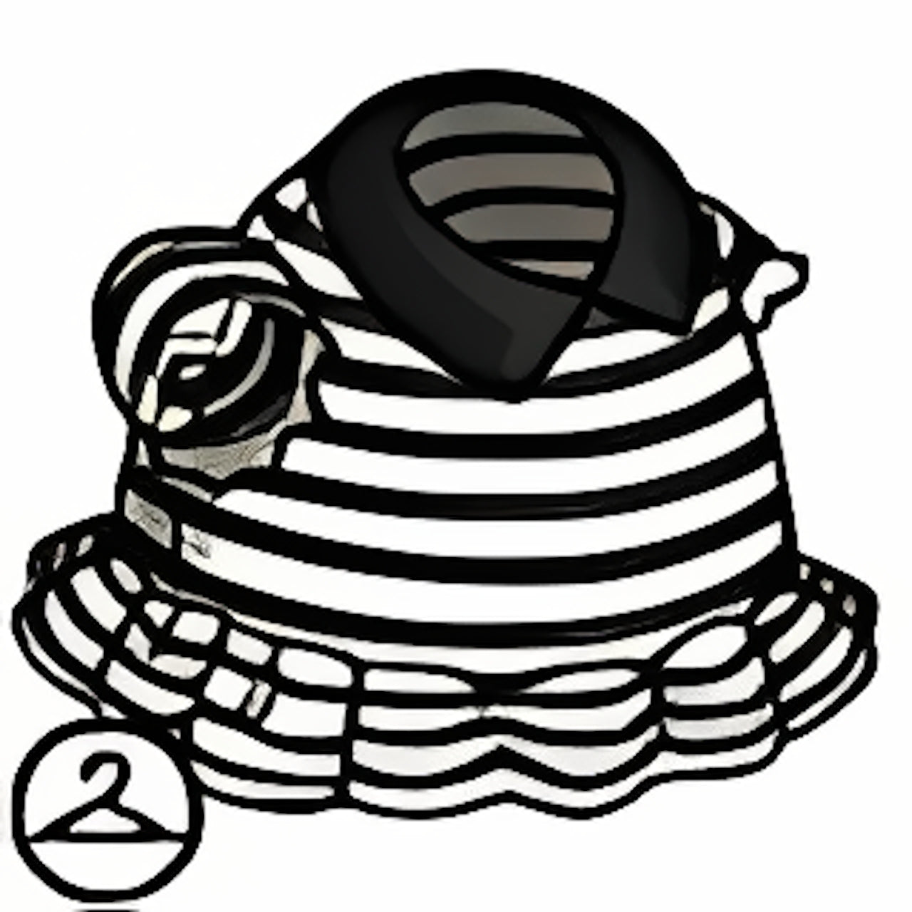 Baby Gothic Striped Dress