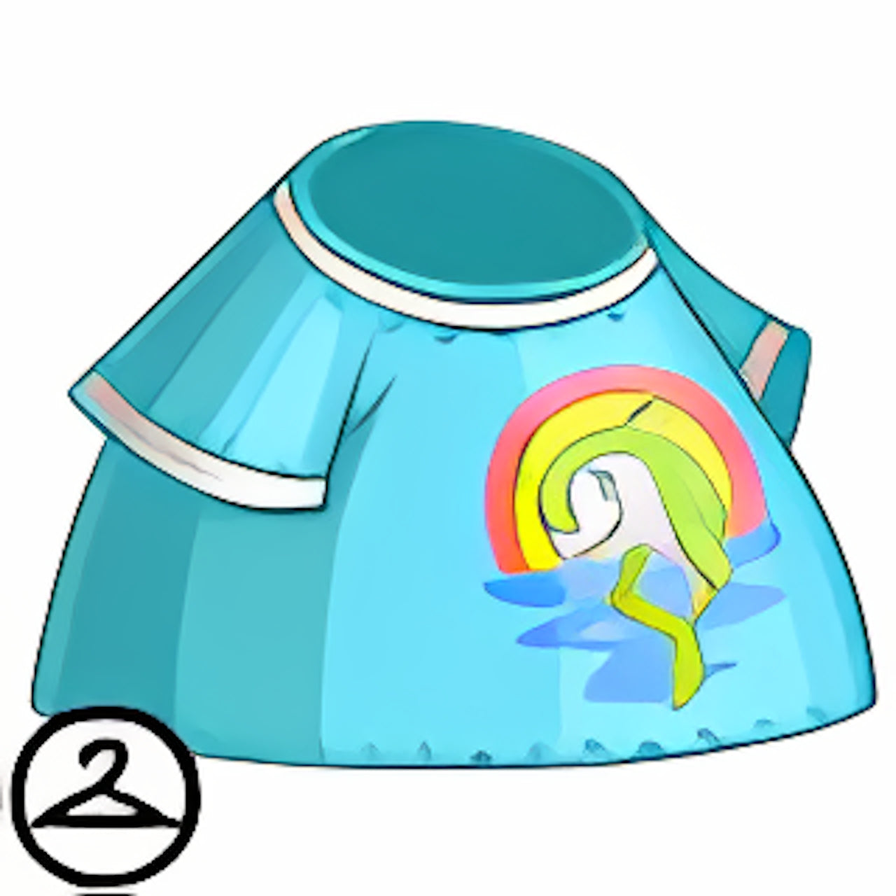 Rainbow Flotsam Ringer Tee