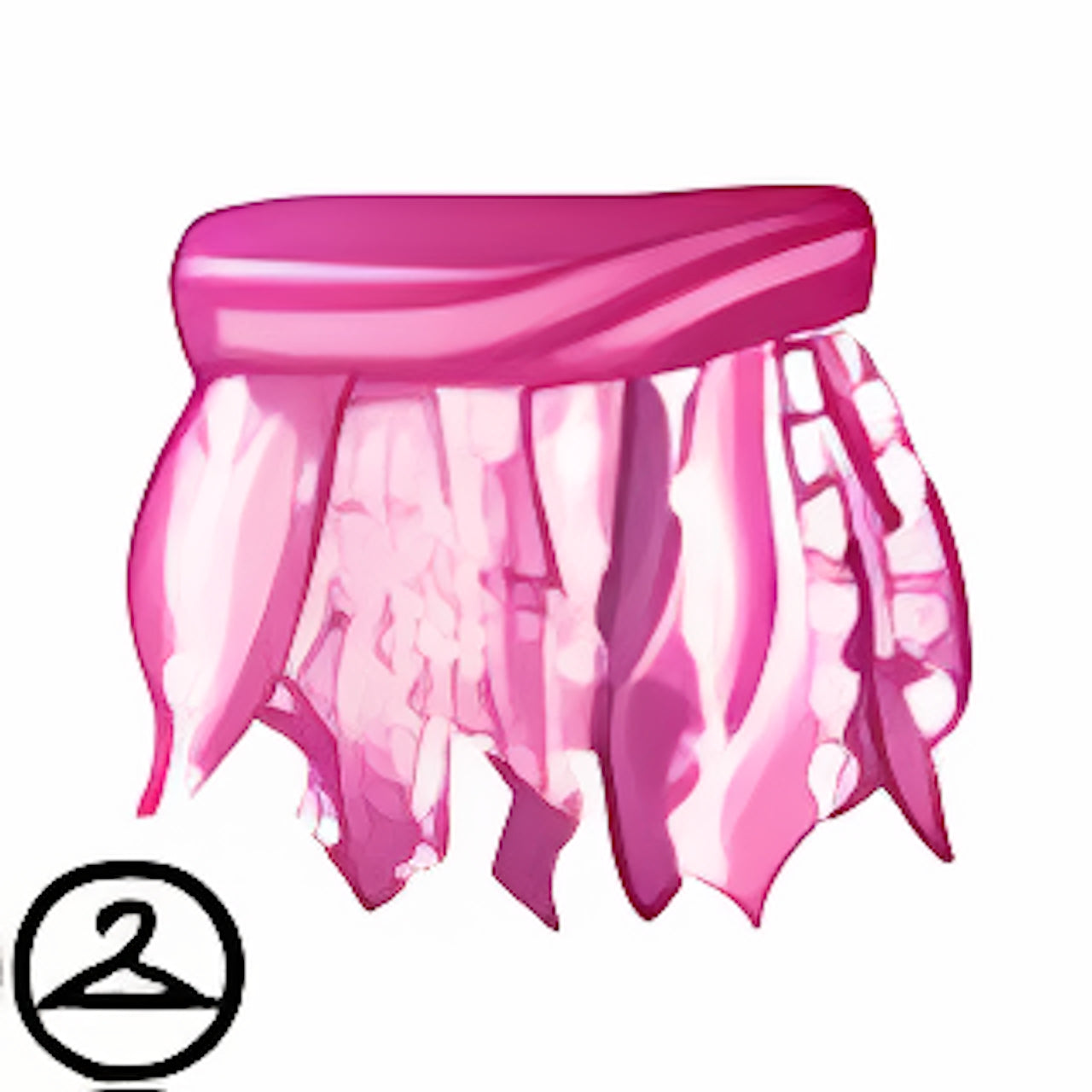 Pink and White Layered Skirt