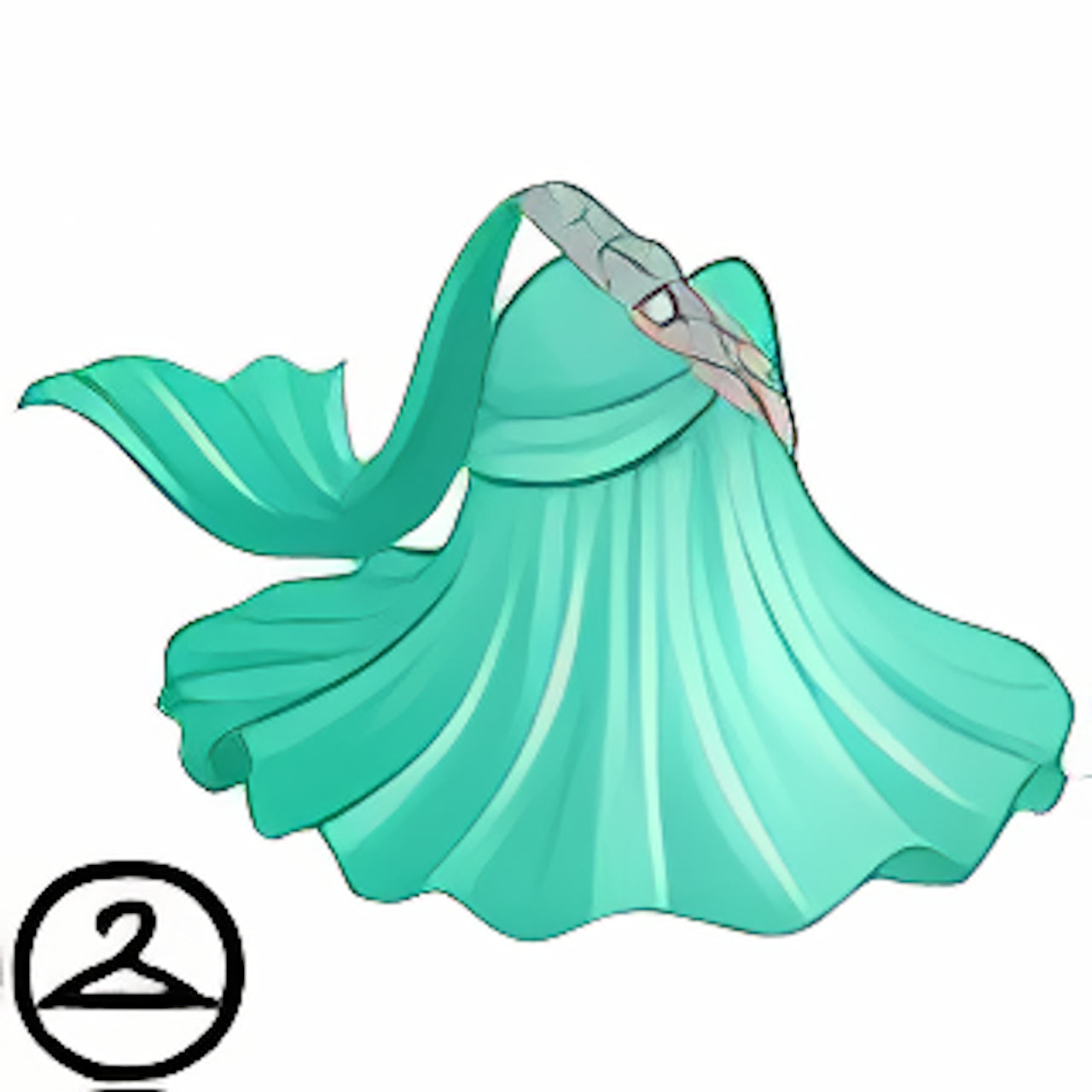 Maraquan Sea Blue Gown