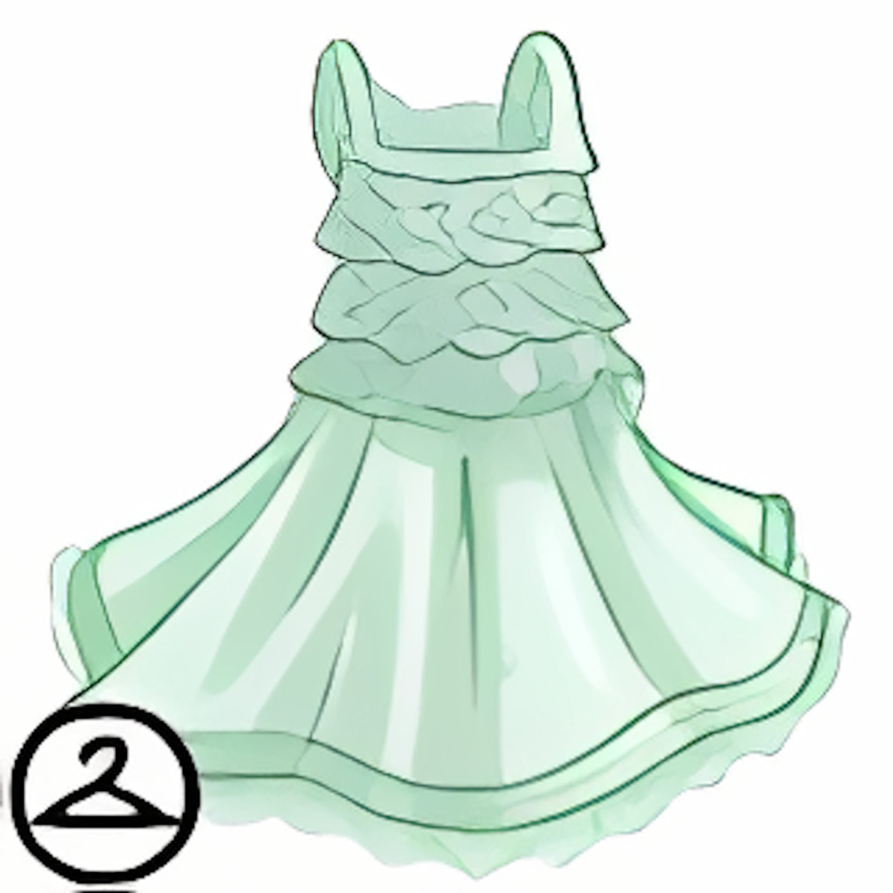 Dyeworks Mint: Maraquan White Lace Gown