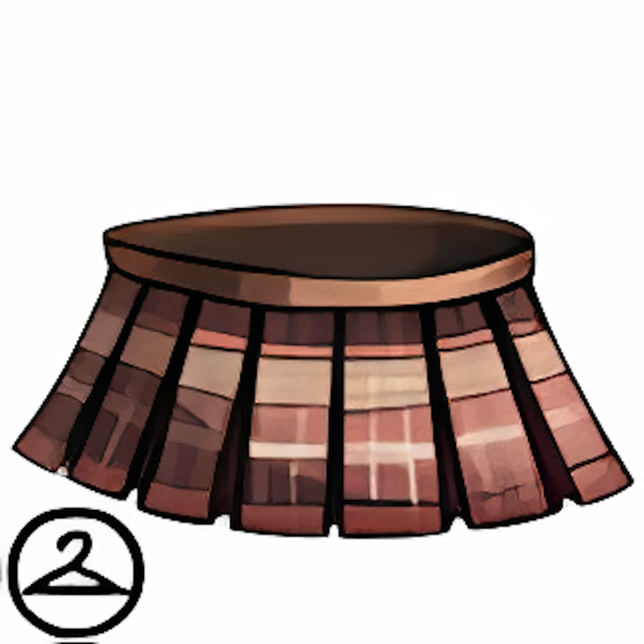 Flouncy Plaid Pleated Skirt