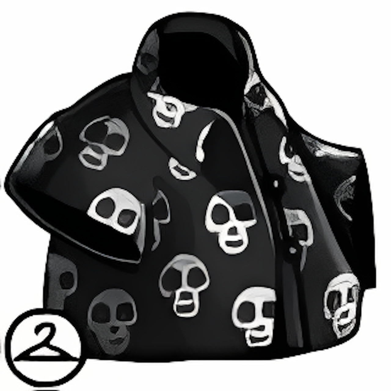 Skull Print Button Down