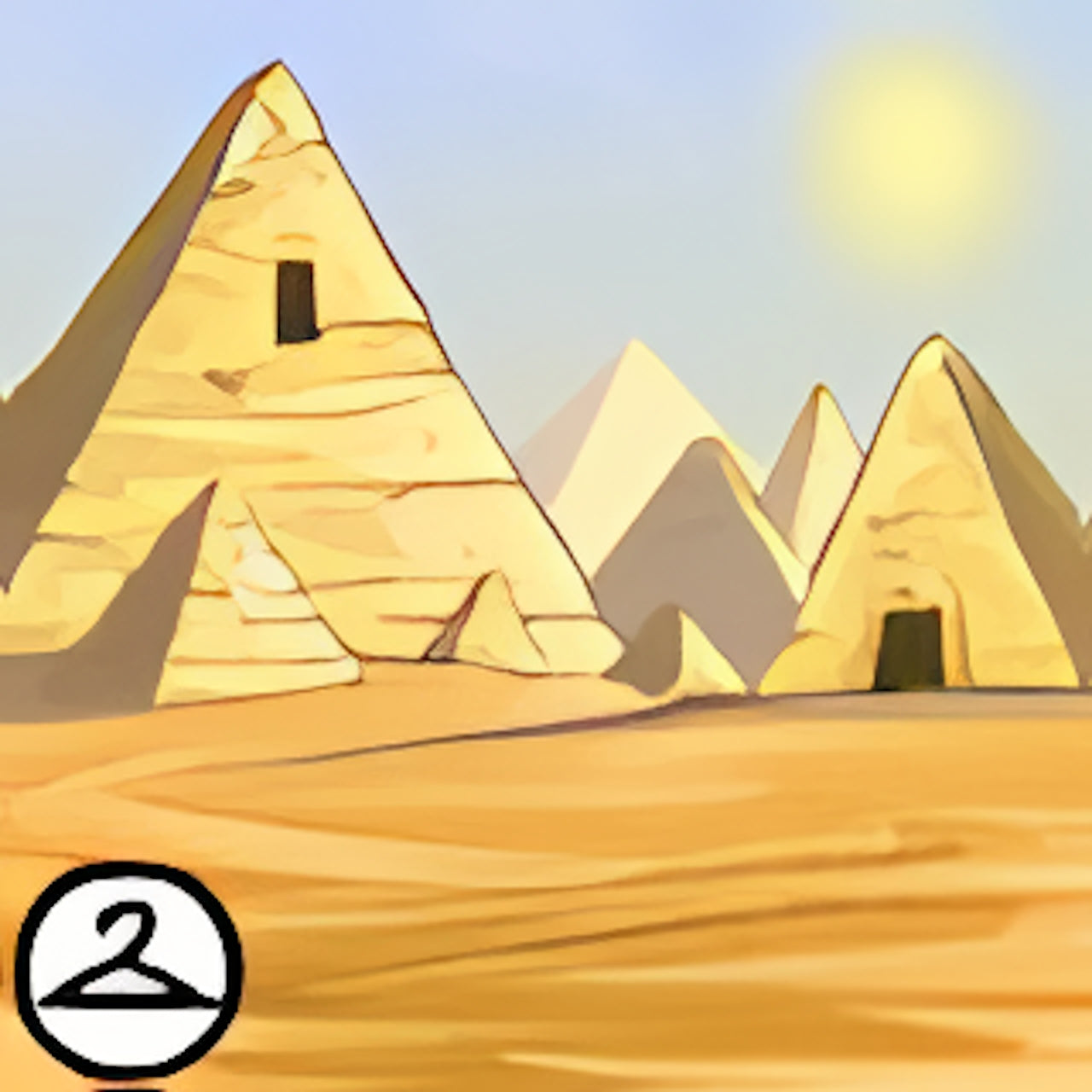 Lost Desert Pyramids Background