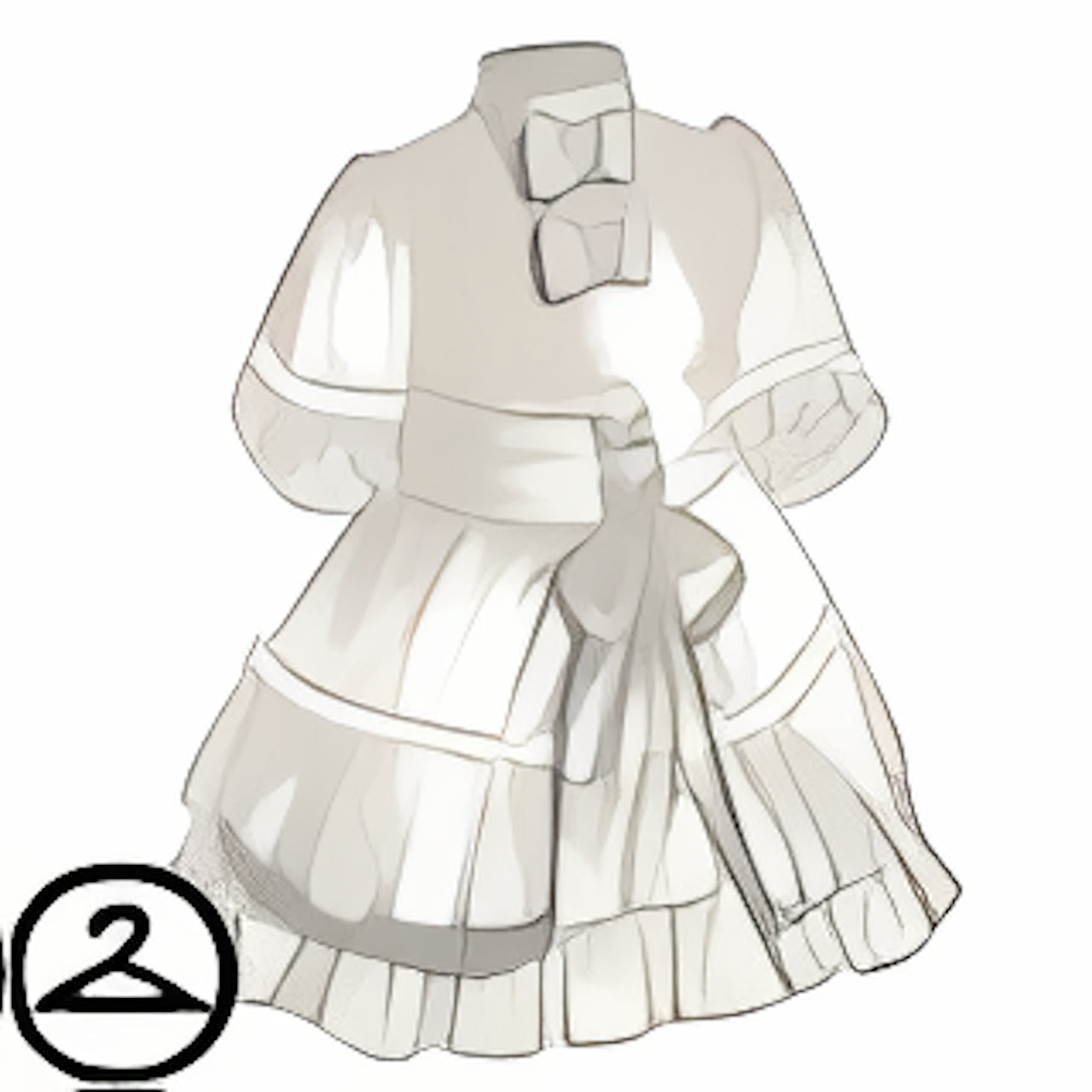 Dyeworks White: Ruby Carolling Dress