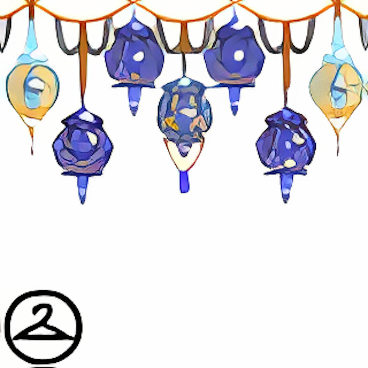 Premium Collectible: Victorian Ornament and Light Garland