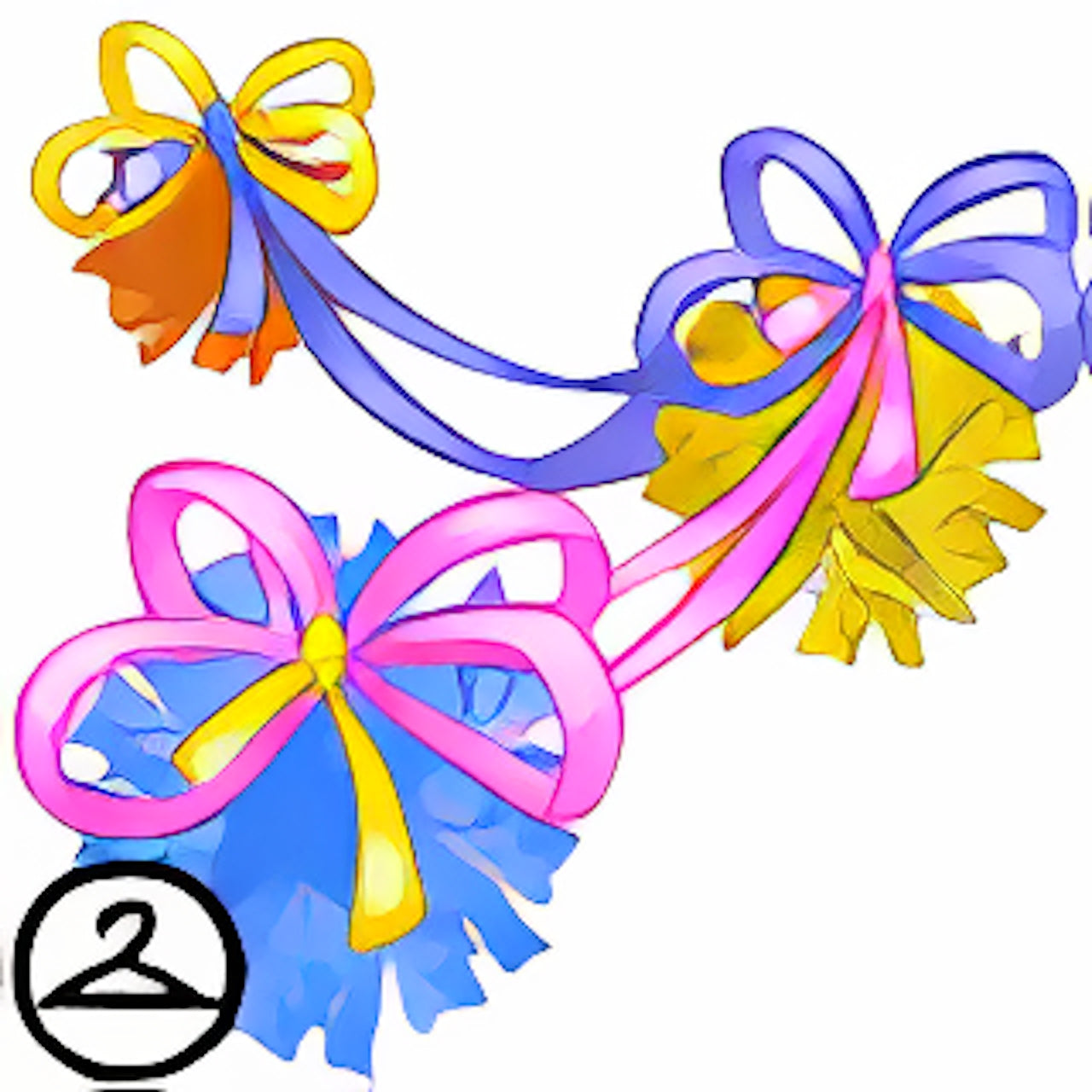 Tissue Paper Ribbon Garland
