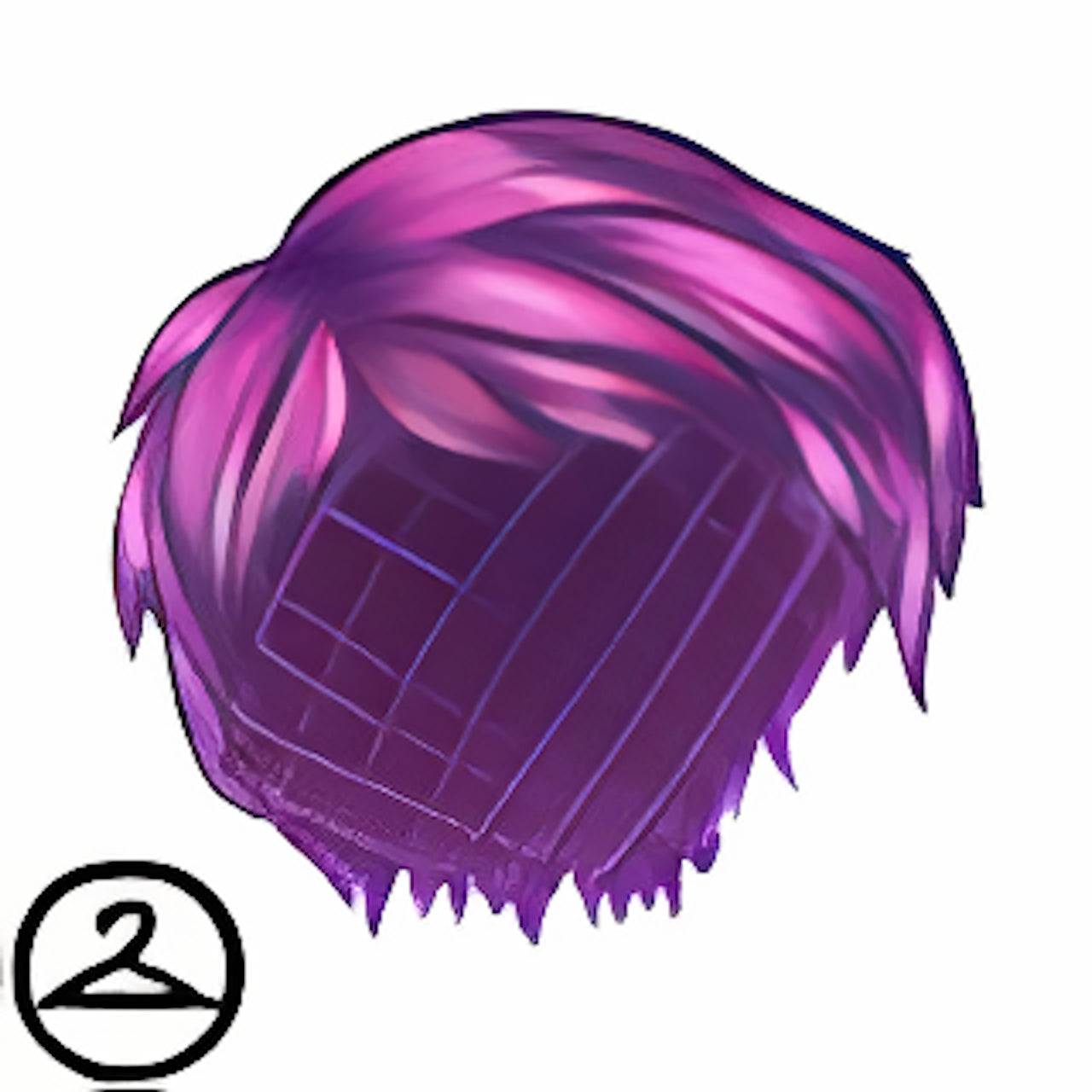 Dyeworks Purple: Blonde Gladiator Wig