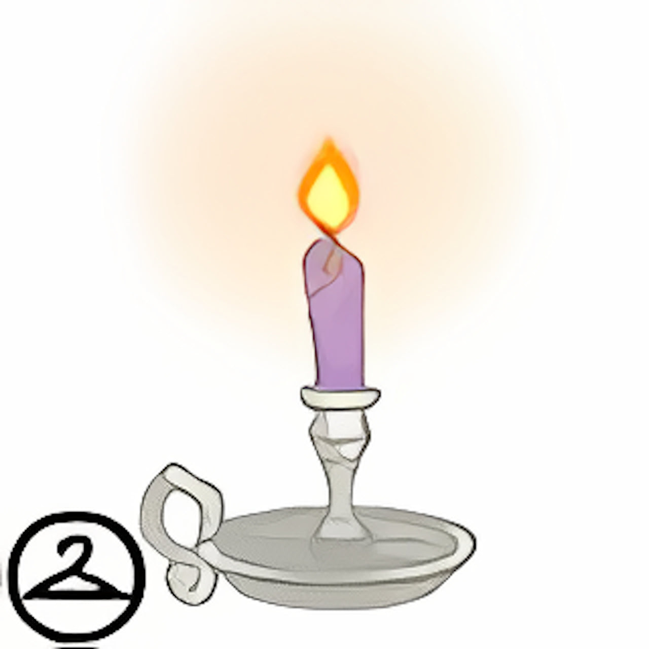 Dyeworks Purple: Glowing Handheld Candle