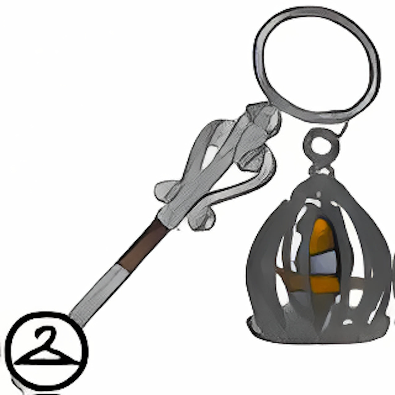 Caged Crokabek Staff