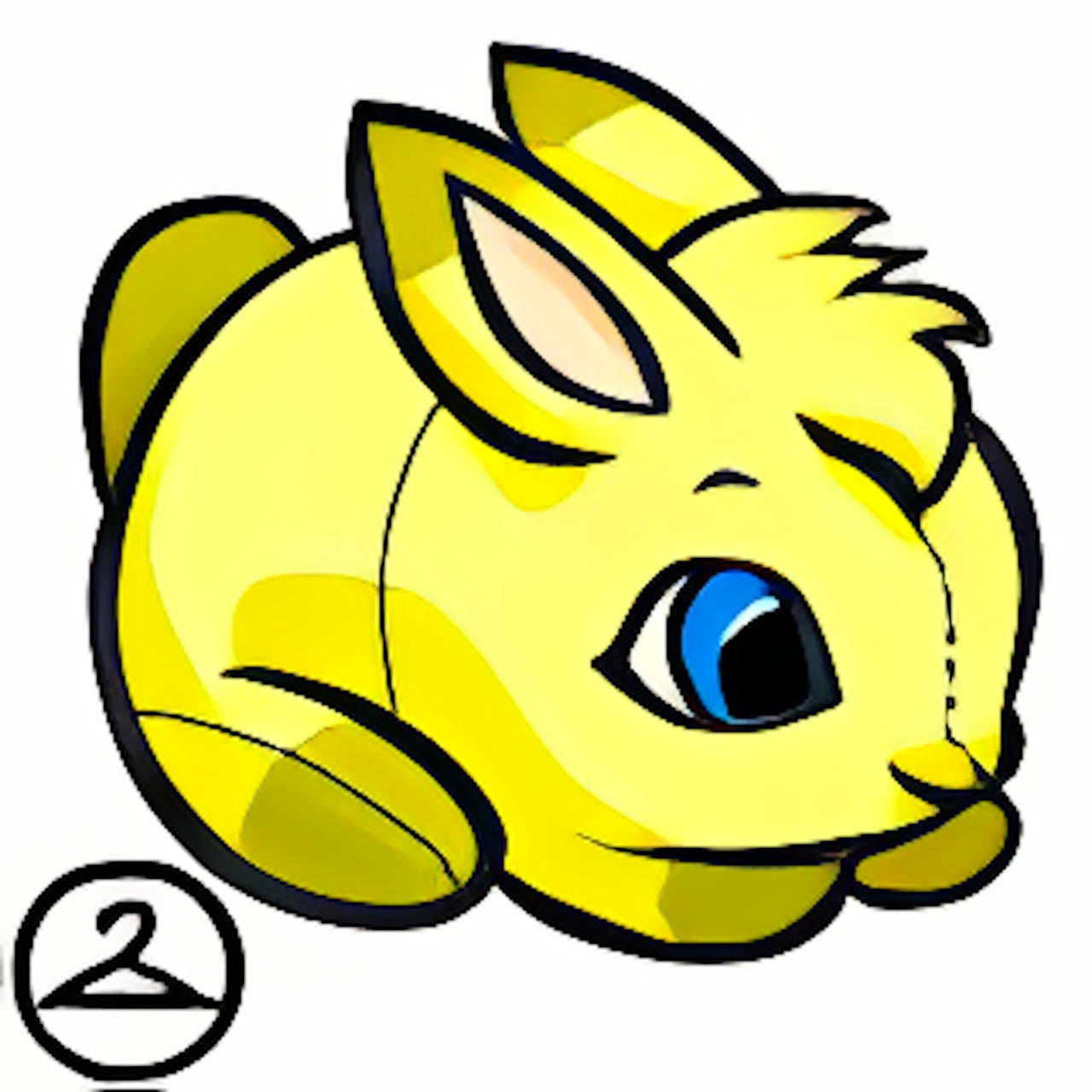 Dyeworks Yellow: Baby Snowbunny Plushie