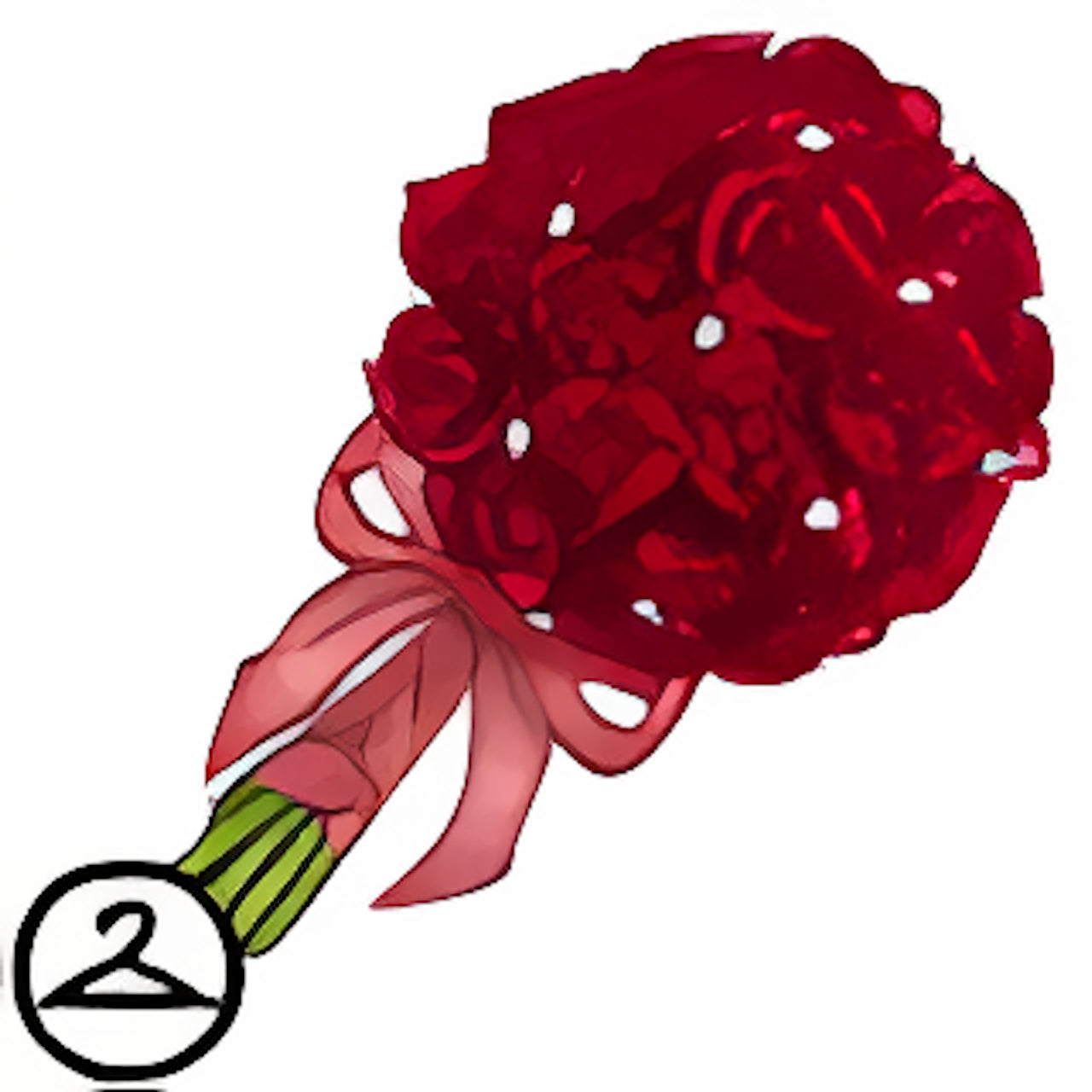 Bouquet of Roses and Pearls