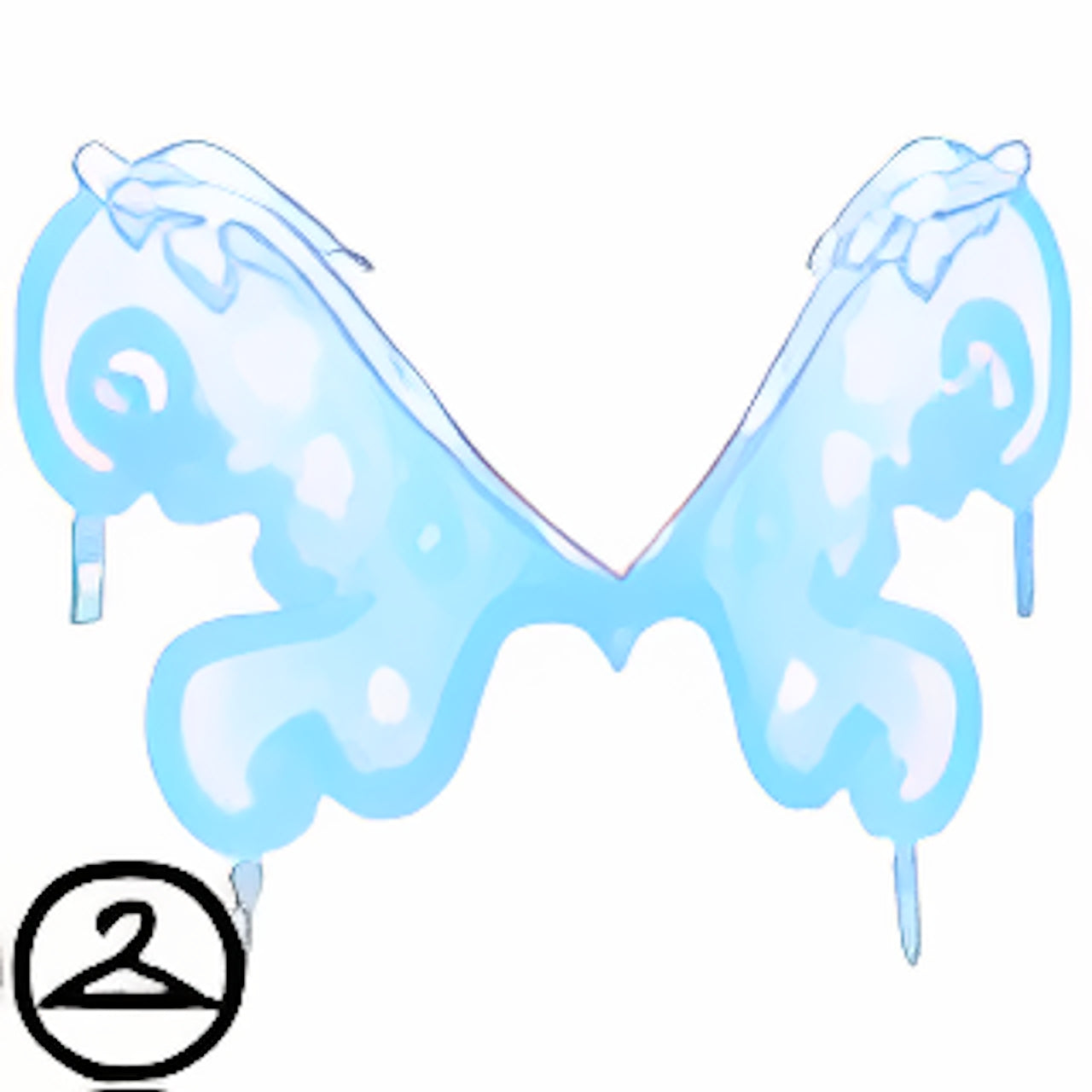 MME17-S3: Chiffon Snowflake Wings