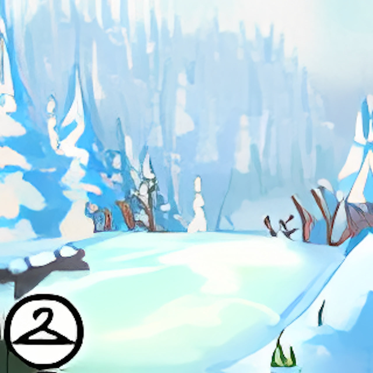 MME4-B1: Sparkling Snow Background