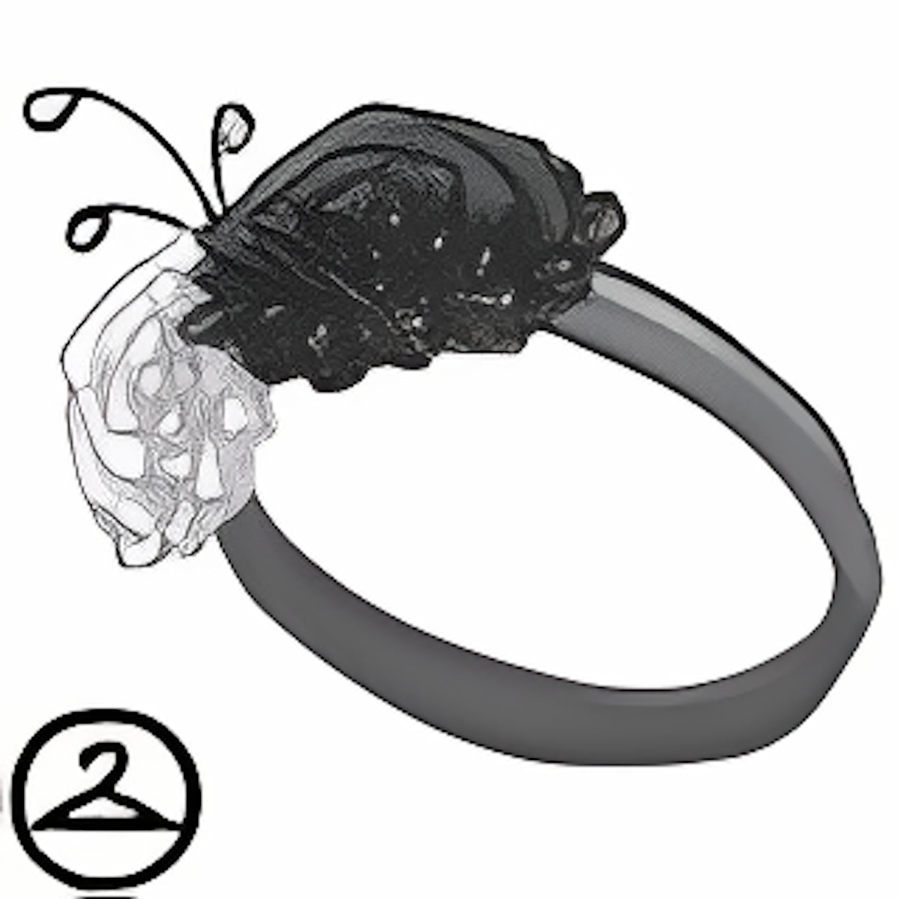 Dyeworks Black: Mutant Spring Headband