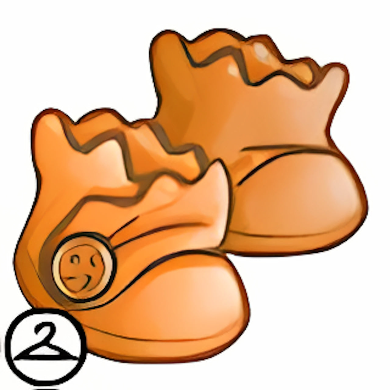 Dyeworks Orange: Baby Button Boots