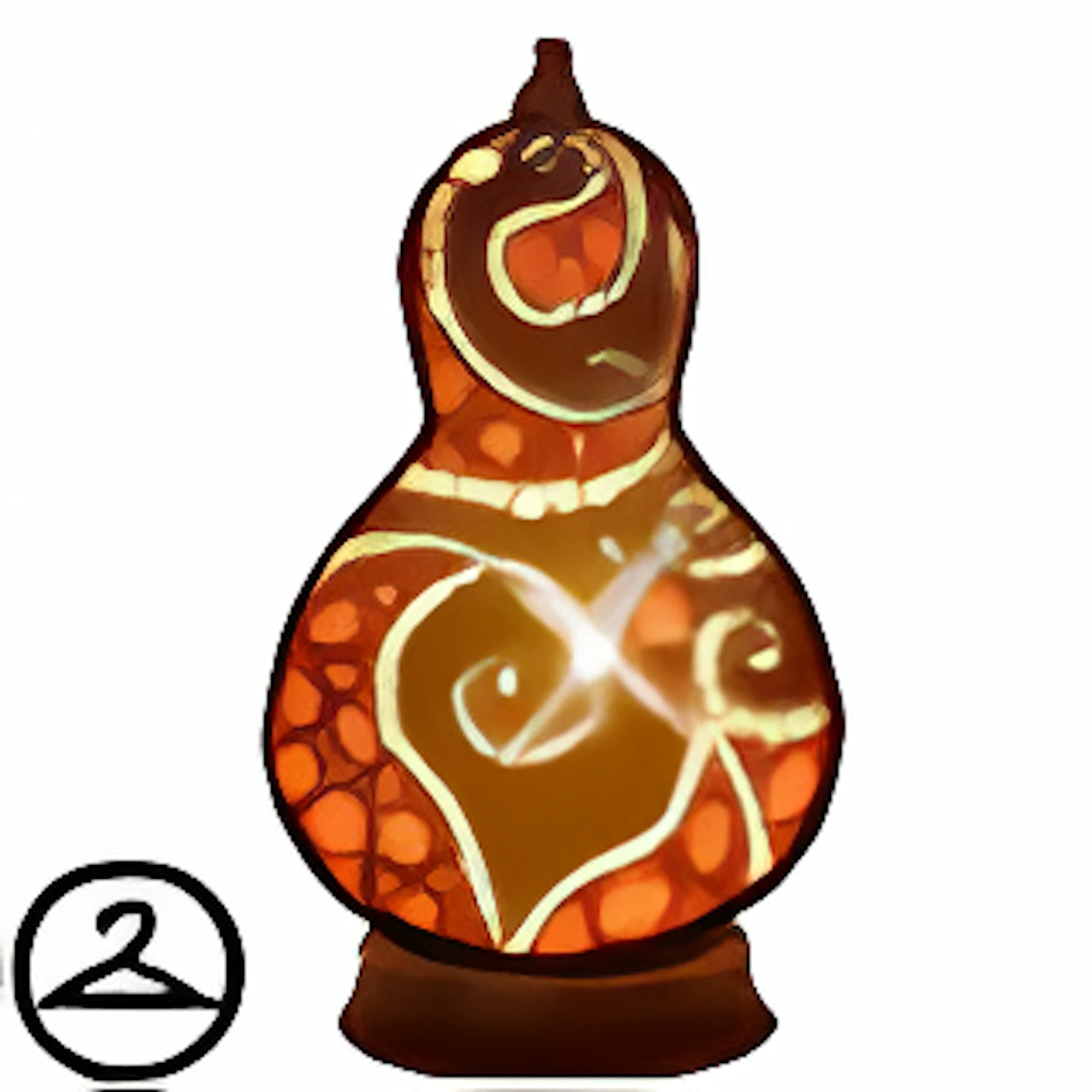 Carved Gourd Night Light