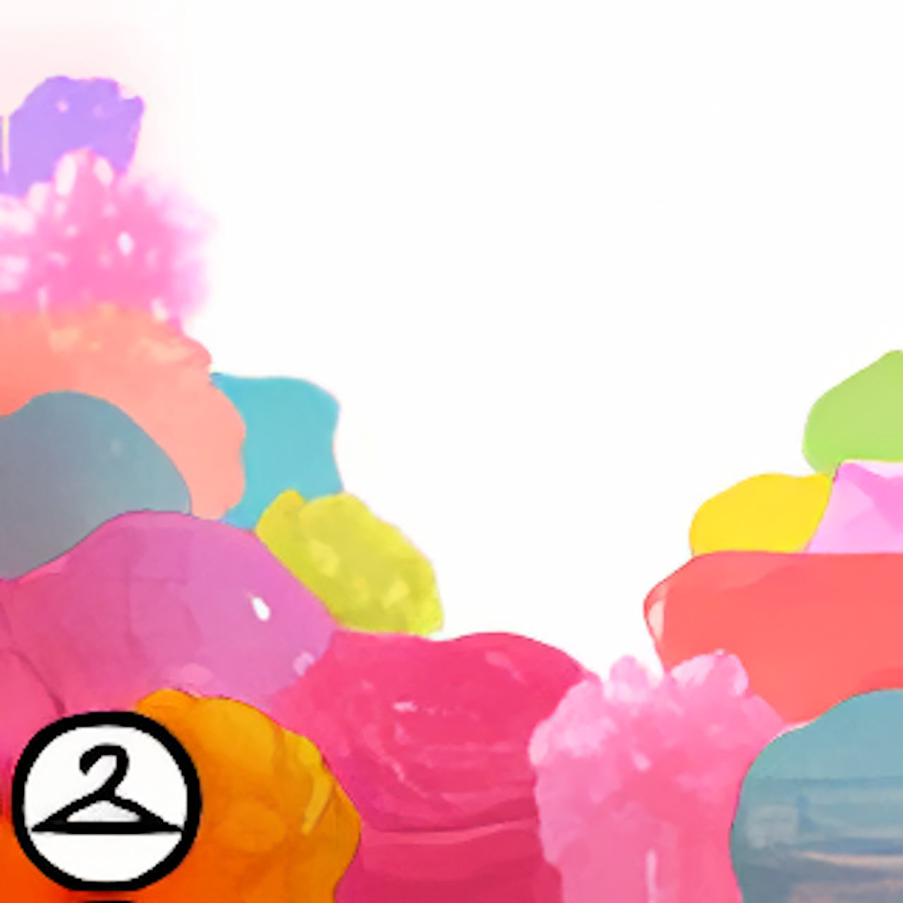 Sparkling Paper Flower Foreground