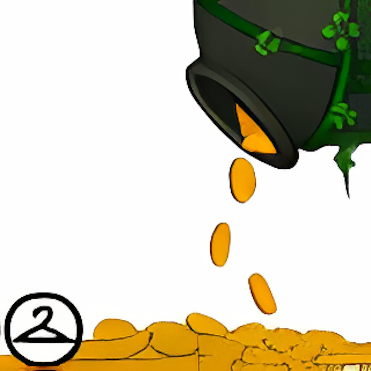 Premium Collectible: Raining Pot of Gold