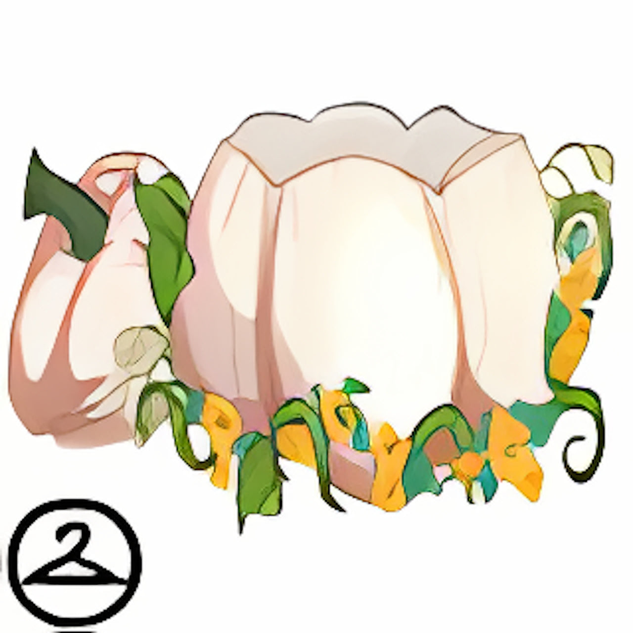 Dyeworks White: Baby in a Pumpkin