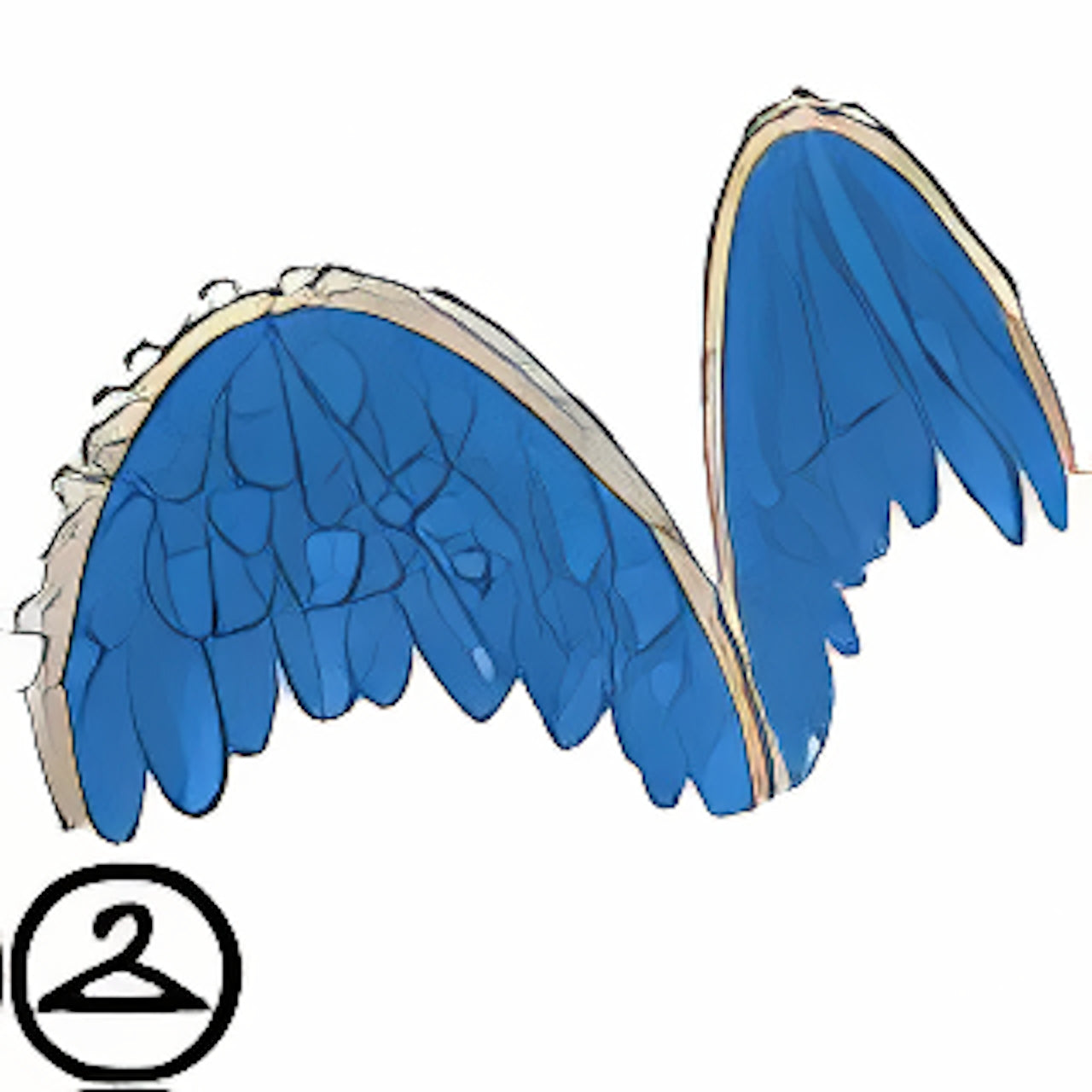 Dyeworks Blue: Baby Valentine Wings