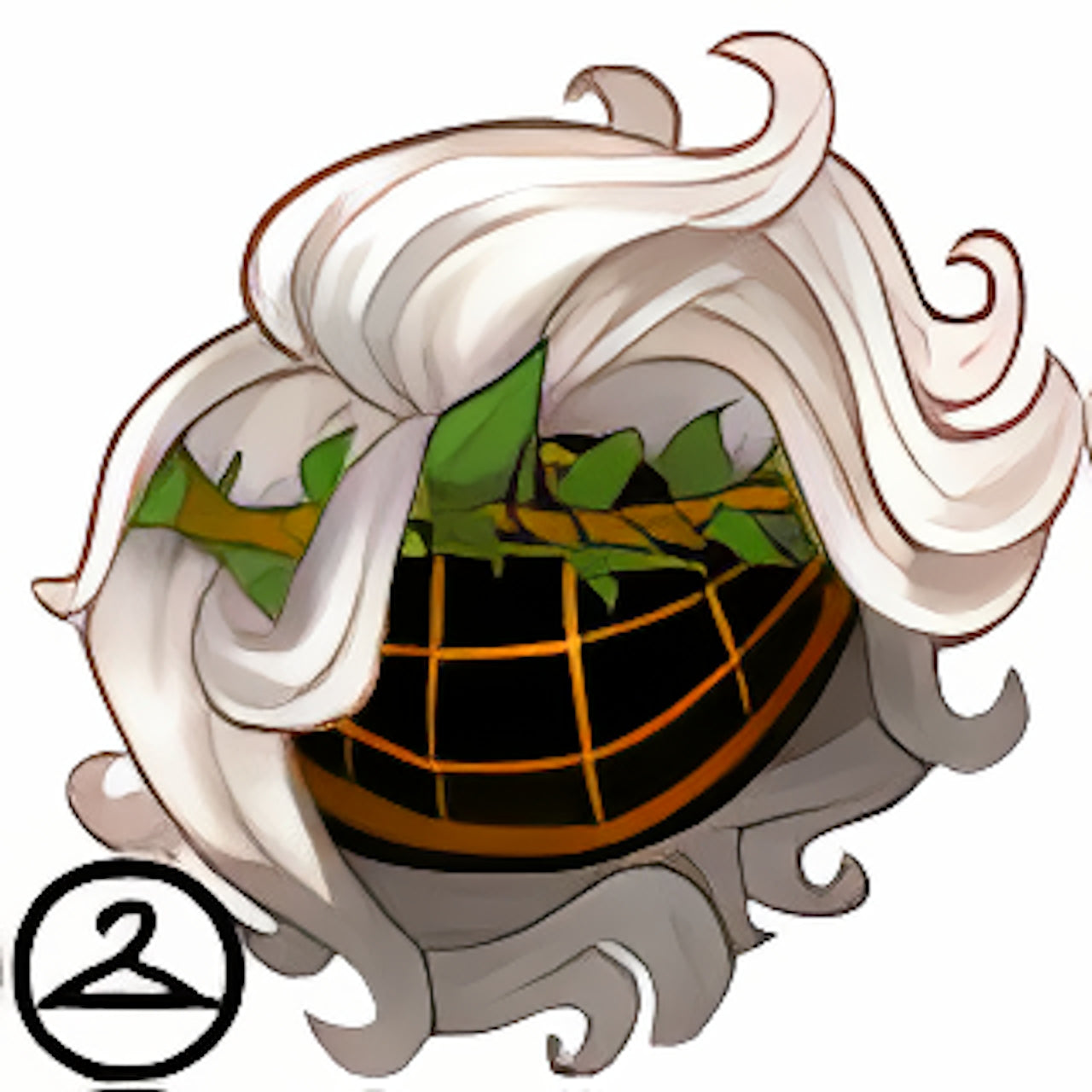 Dyeworks White: Short Woodland Archer Wig
