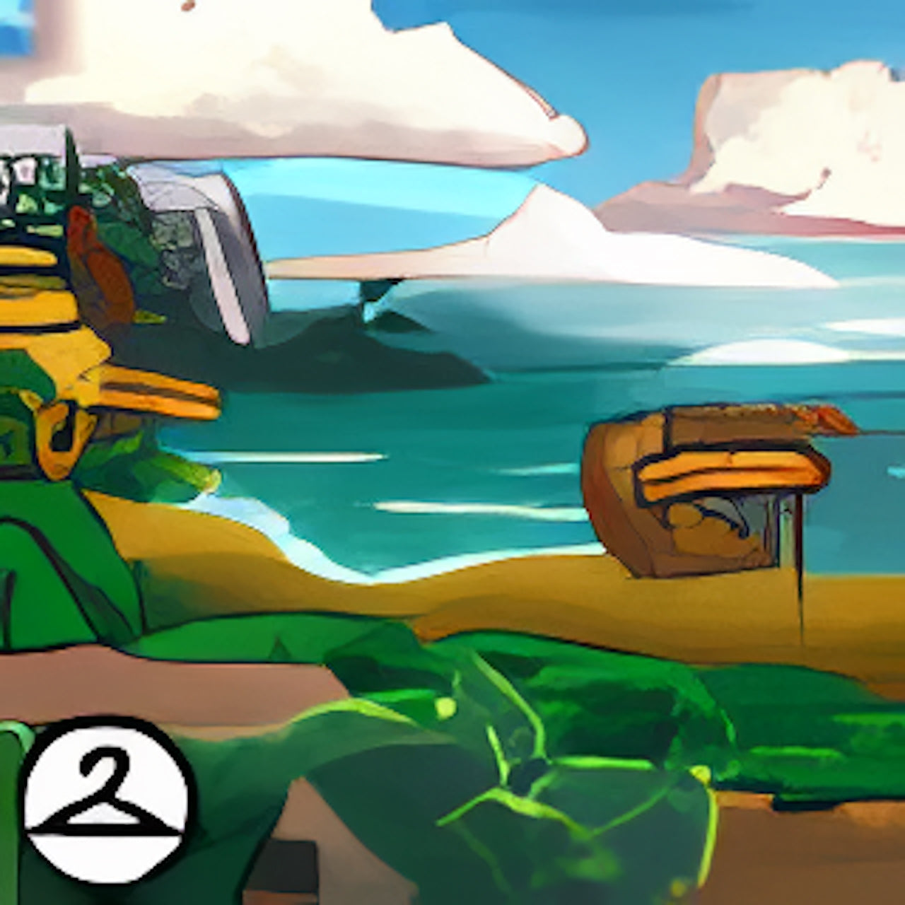 Top of Techo Mountain Background