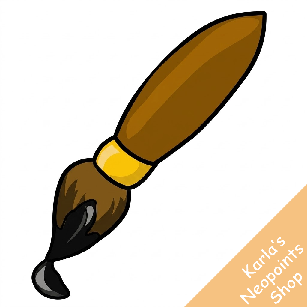 Black Petpet Paint Brush