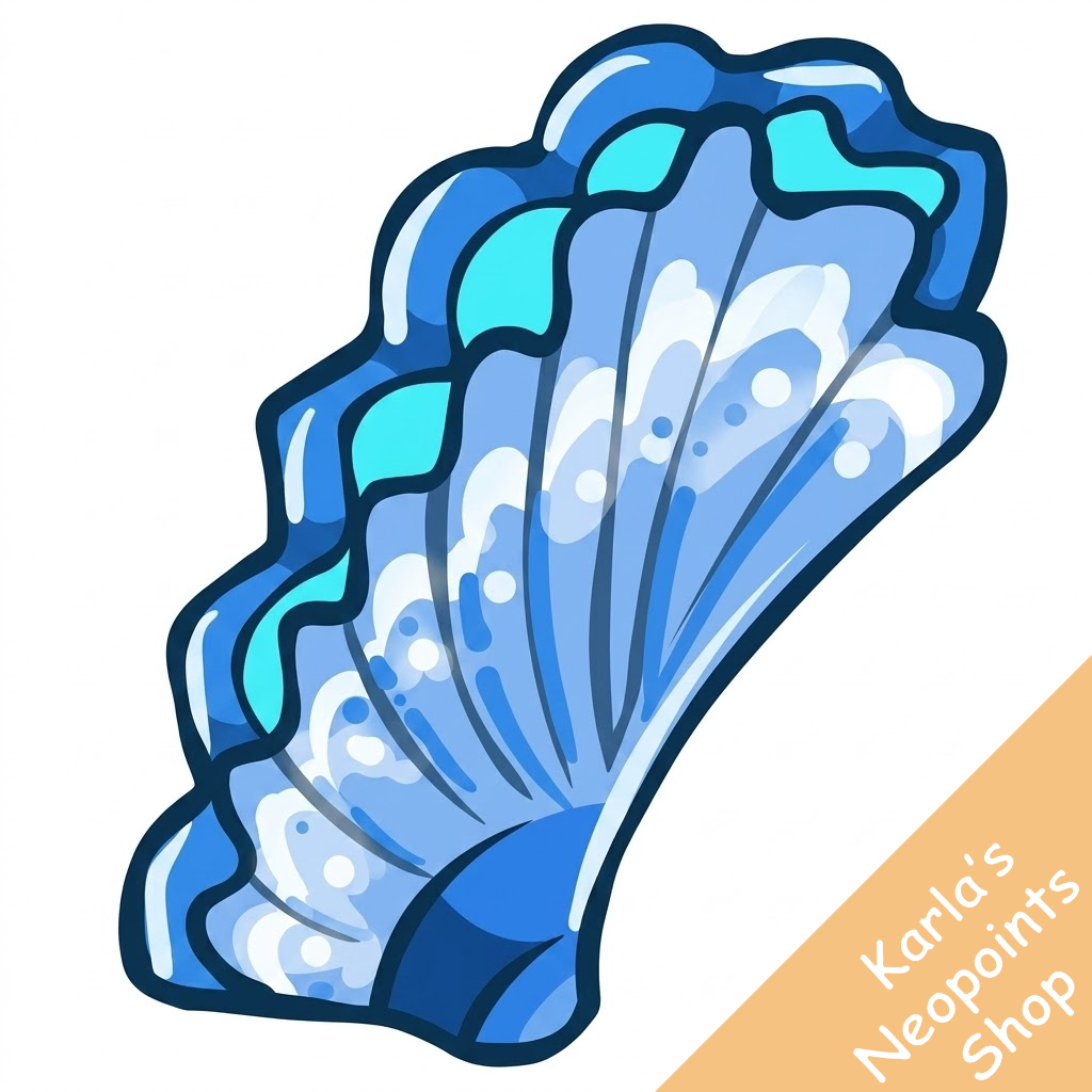 Dazzling Blue Mussel Shell