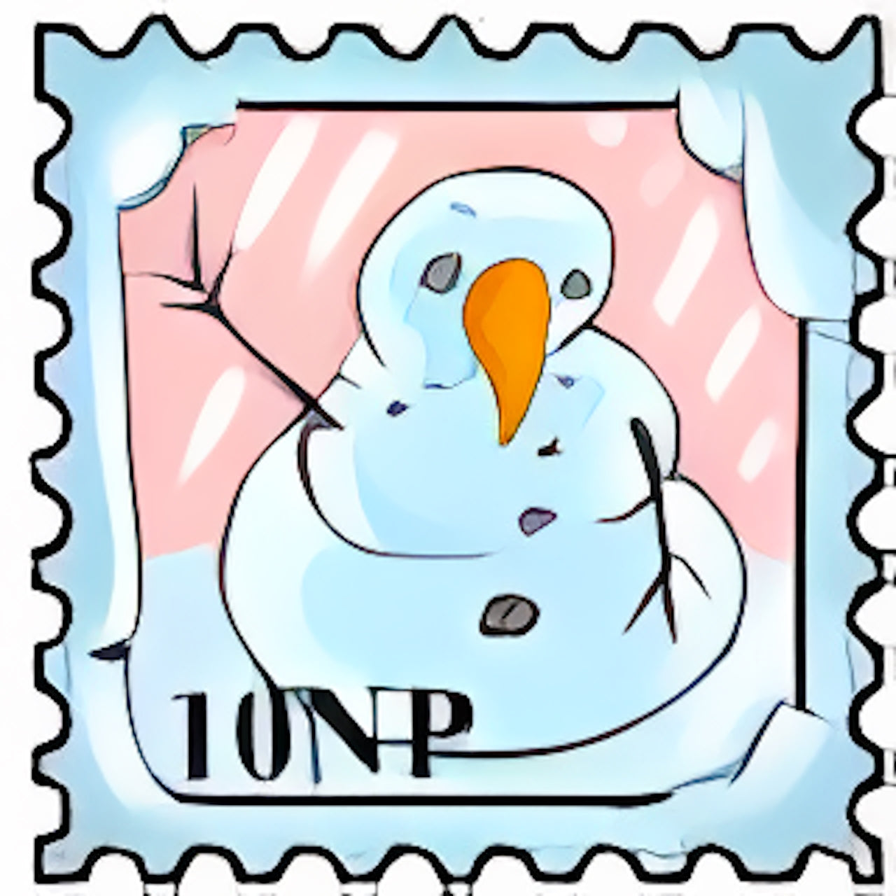 Frosty Snowman Stamp