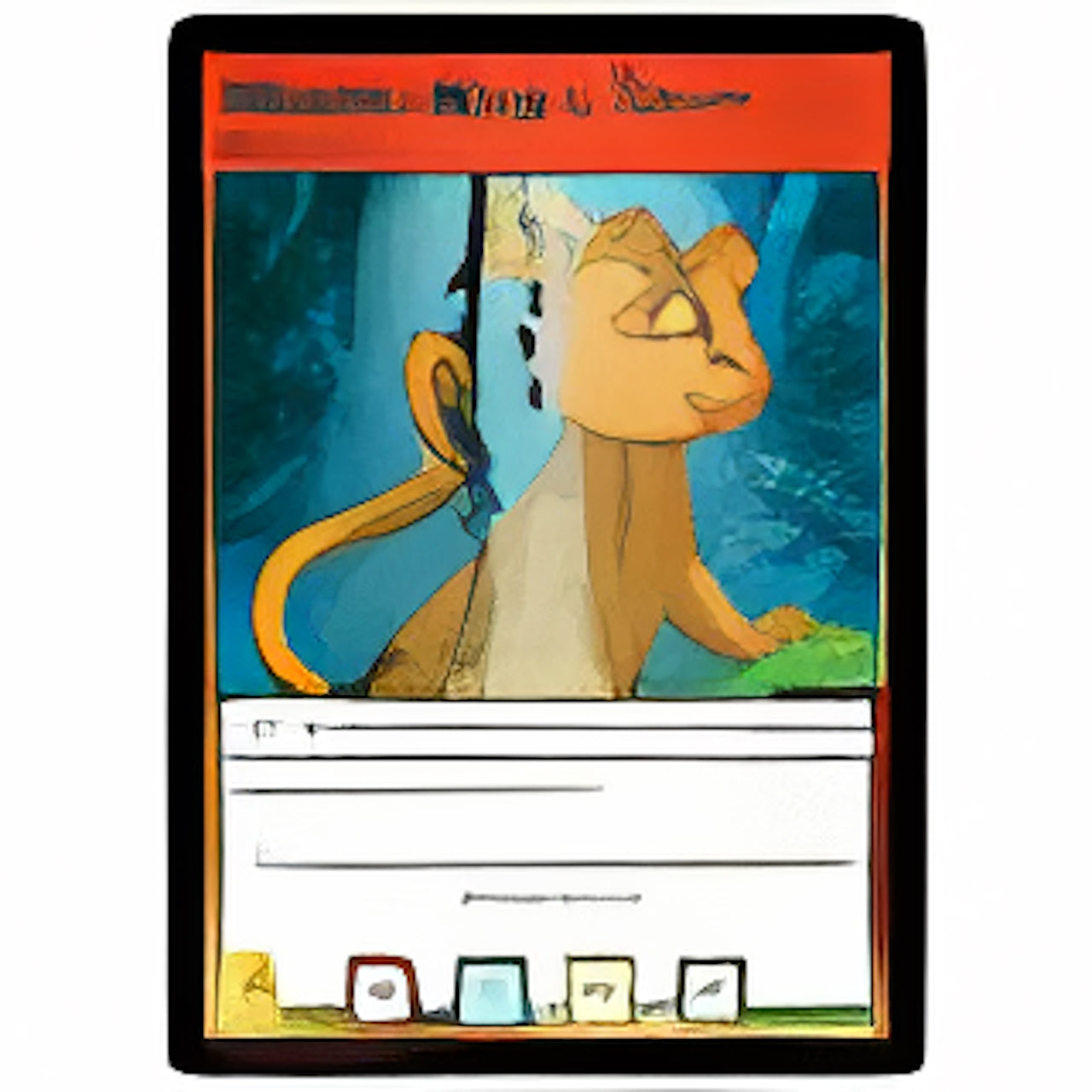 Wooden Kougra Totem (TCG)