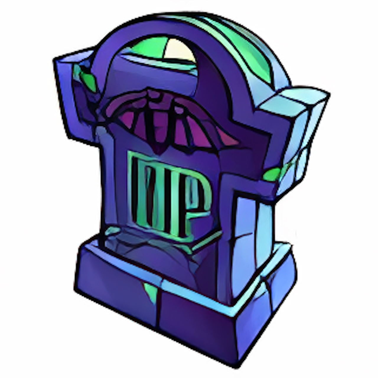 Glowing Tombstone Trick-or-Treat Bag