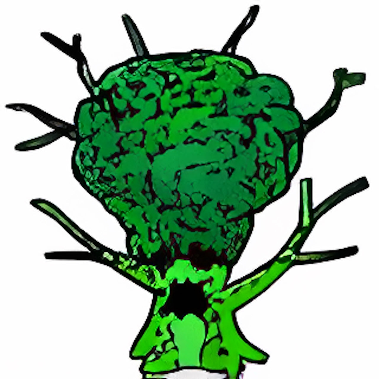 Green Brain Tree Plushie