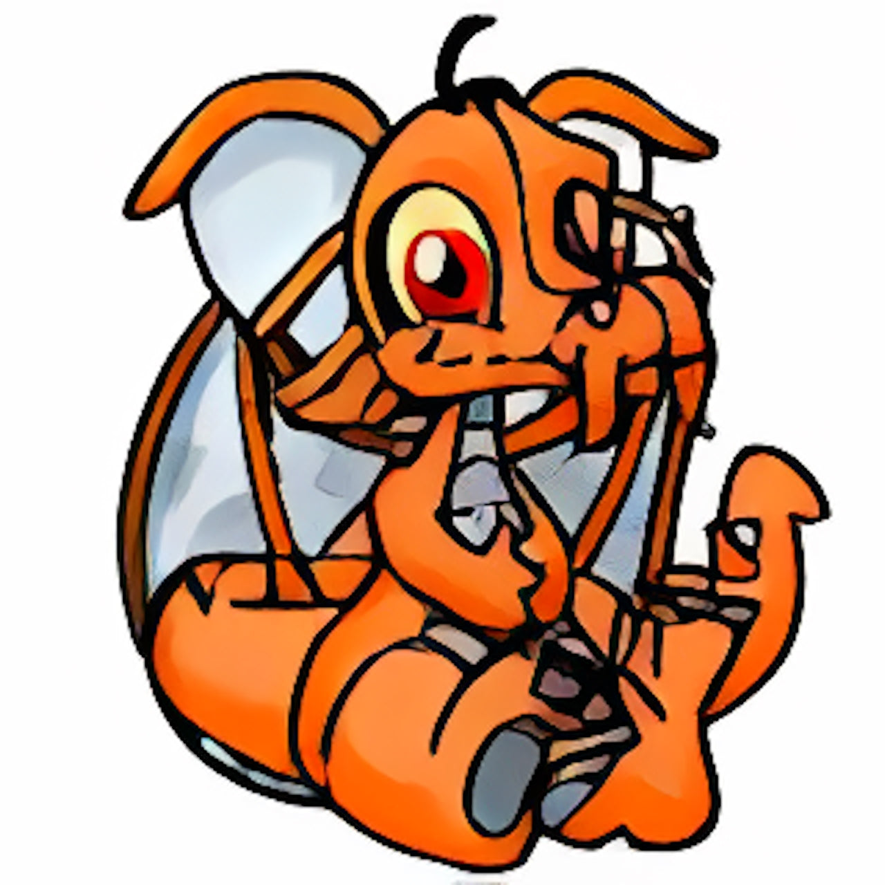 Orange Draik Plushie