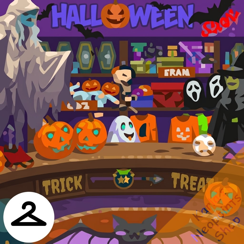 Halloween Store Background