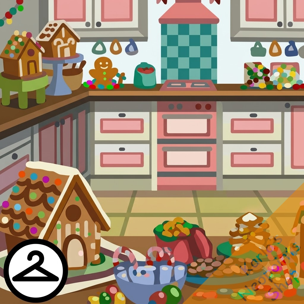Make Your Own Gingerbread House Background