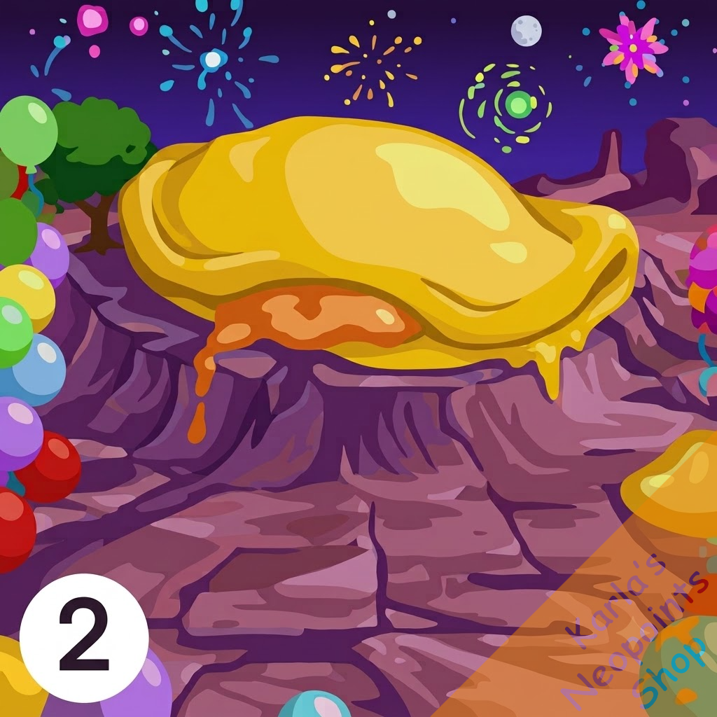 New Years at the Giant Omelette Background