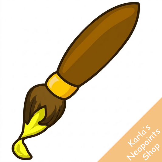 Yellow Petpet Paint Brush