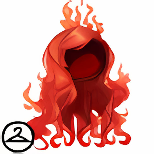 Flaming Locks of Hair Wig