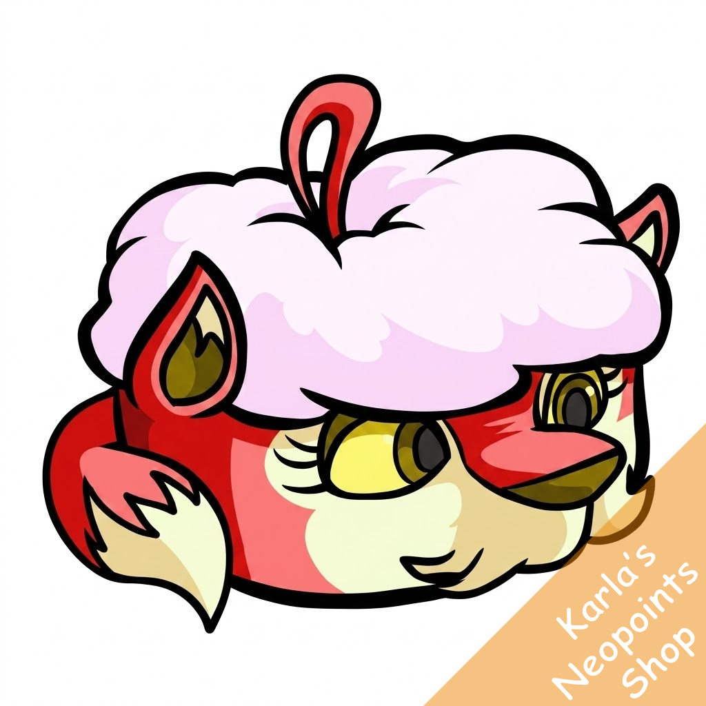 Red Lupe Powder Puff
