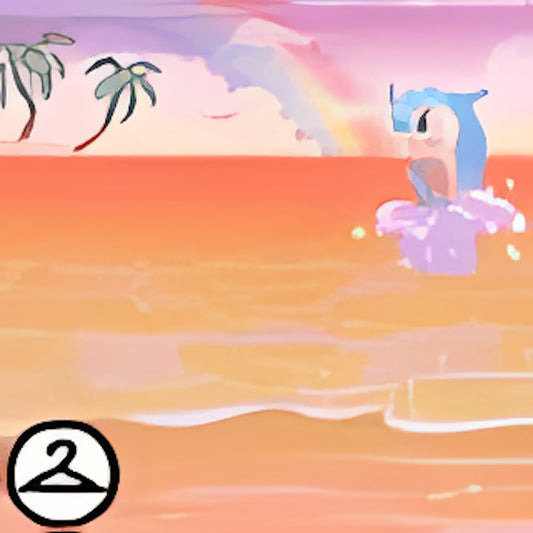 Dyeworks Orange: Splashing Flotsam Beach Background