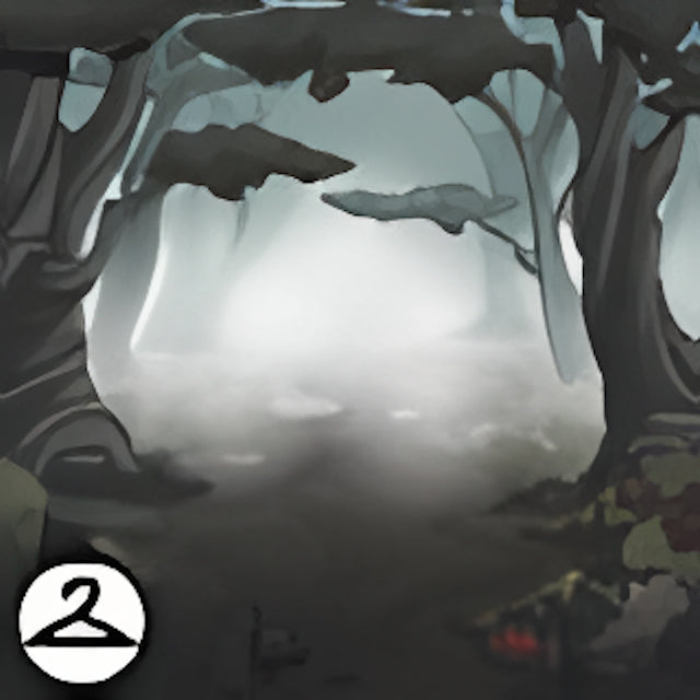 Gloomy Spring Clearing Background