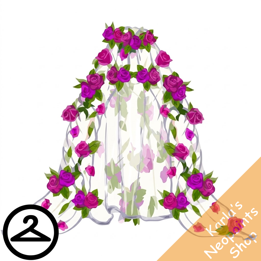 Dyeworks White: Summery Floral Cape