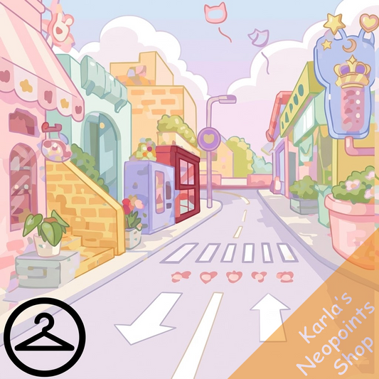 Super Kawaii Window Shopping Background